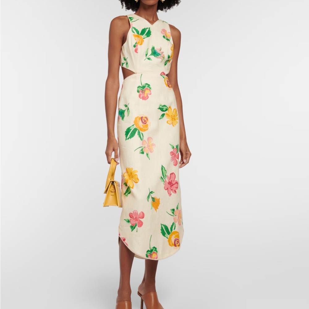 ALÉMAIS
Scarlett open-back linen midi dress